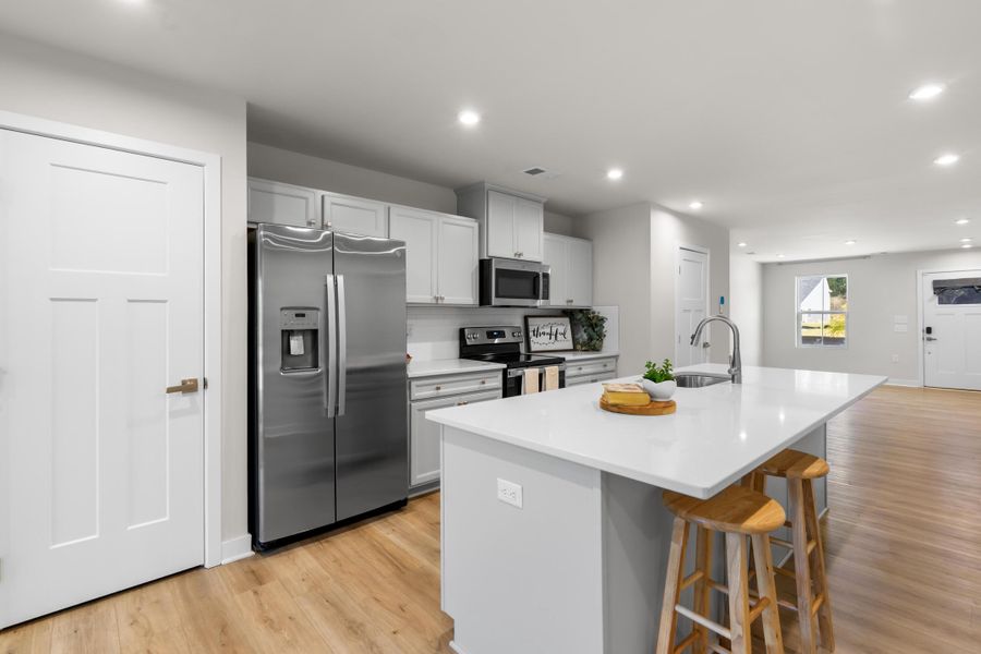 Furnished interior view inside a new home in , Santee (Image 4).