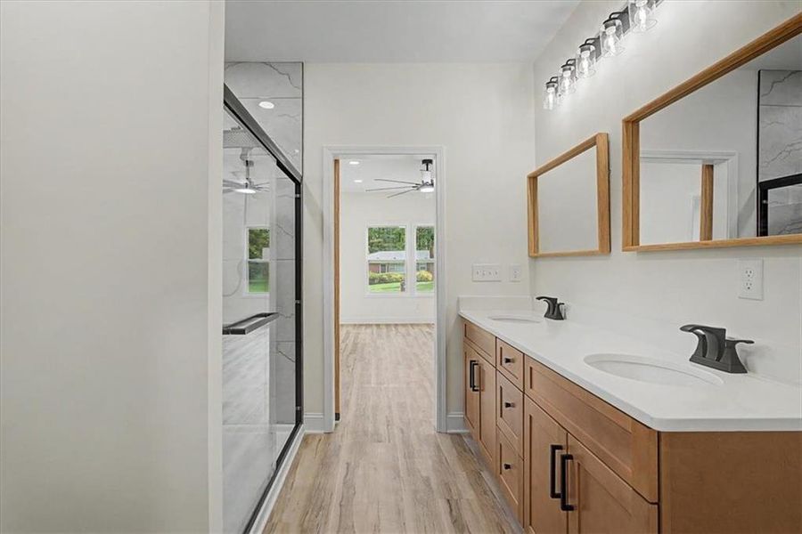 Furnished interior view inside a new home in , Forest Park (Image 10). Furnished interior view inside a new home in , Forest Park (Image 10).