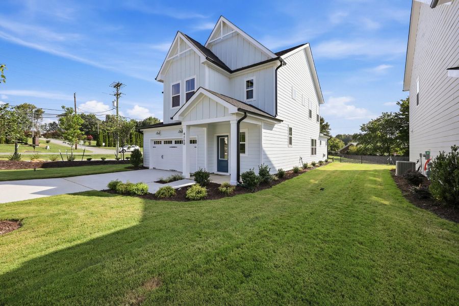 Front exterior of a new home in Golden Gate, High Point, NC, highlighting curb appeal (Image 27).