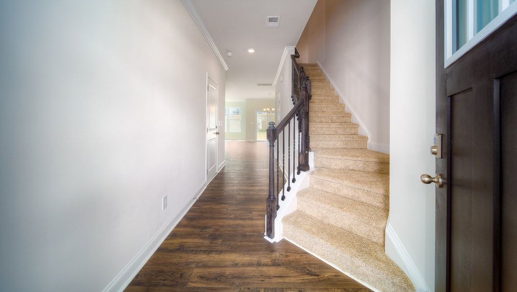 Spacious, unfurnished interior of a new home in Townes at Tap Root Farms, Fletcher (Image 11). Spacious, unfurnished interior of a new home in Townes at Tap Root Farms, Fletcher (Image 11).