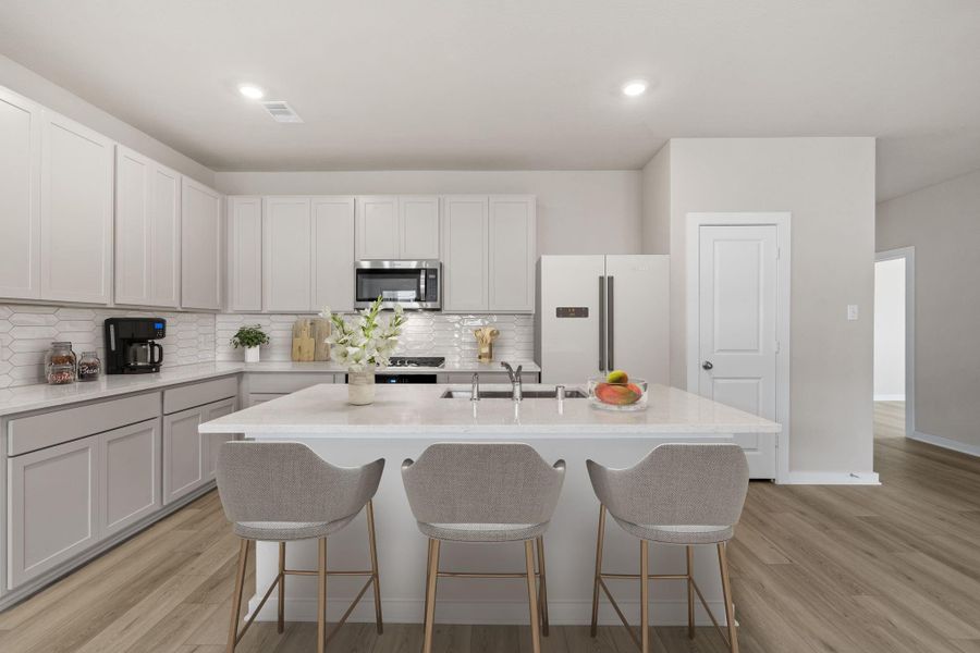 Furnished interior view inside a new home in Westridge Cove, Conroe (Image 13).