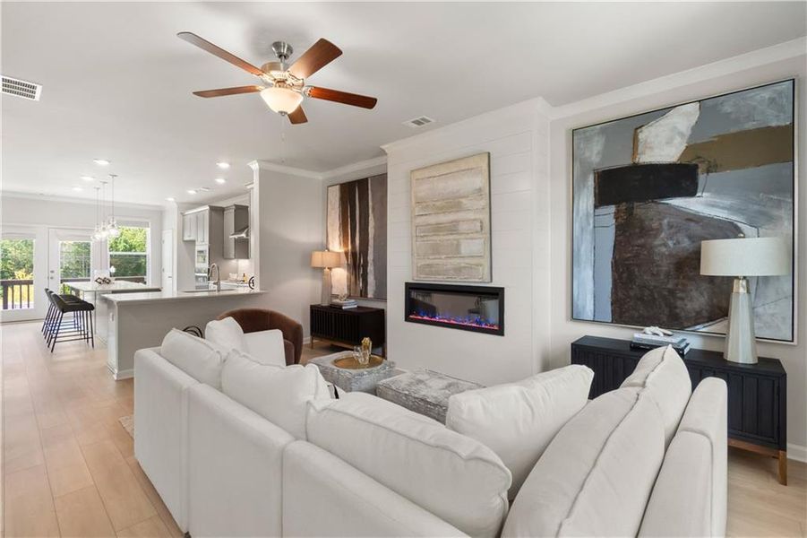 Furnished interior view inside a new home in Silverock, McDonough (Image 20).