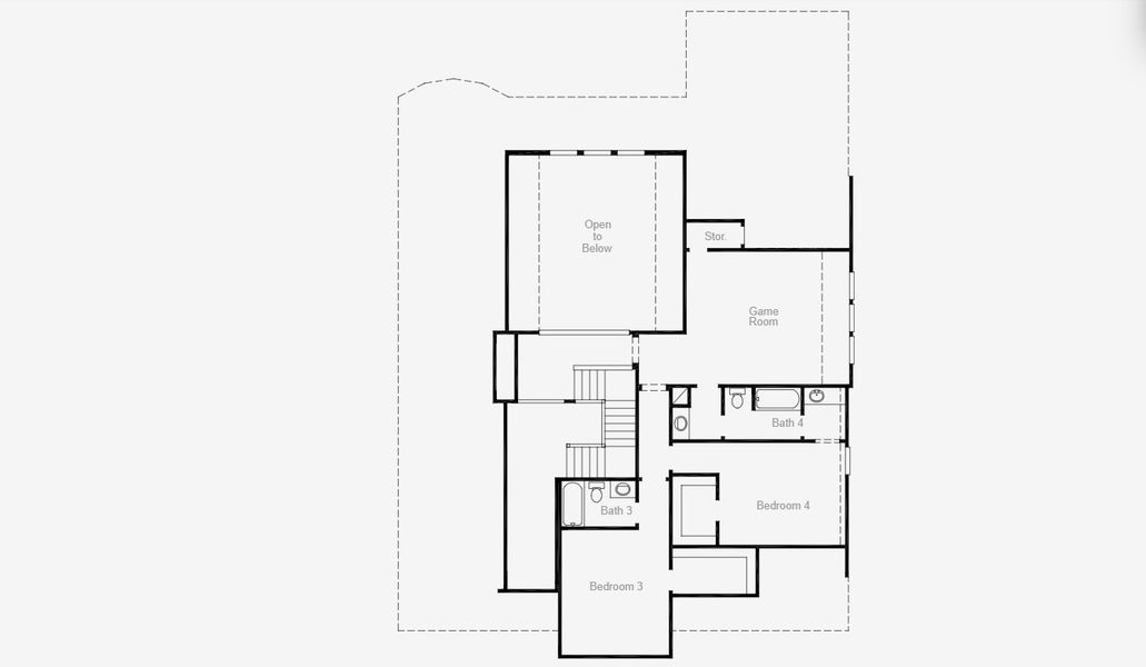 2D floor plan layout for the Haskell II by Coventry Homes in Dominion of Pleasant Valley 60', Wylie, TX (Image 8).