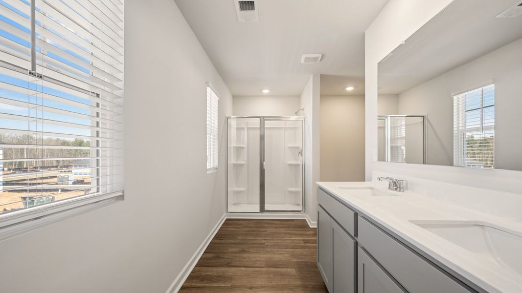 Furnished interior view inside a new home in Poplar Preserve, Newnan (Image 9).