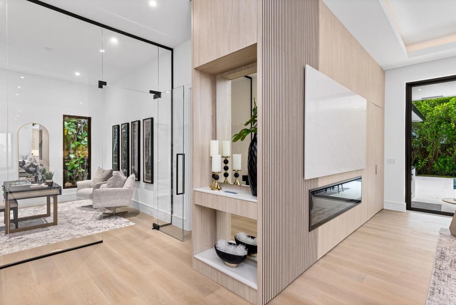 Furnished interior view inside a new home in , Delray Beach (Image 46).