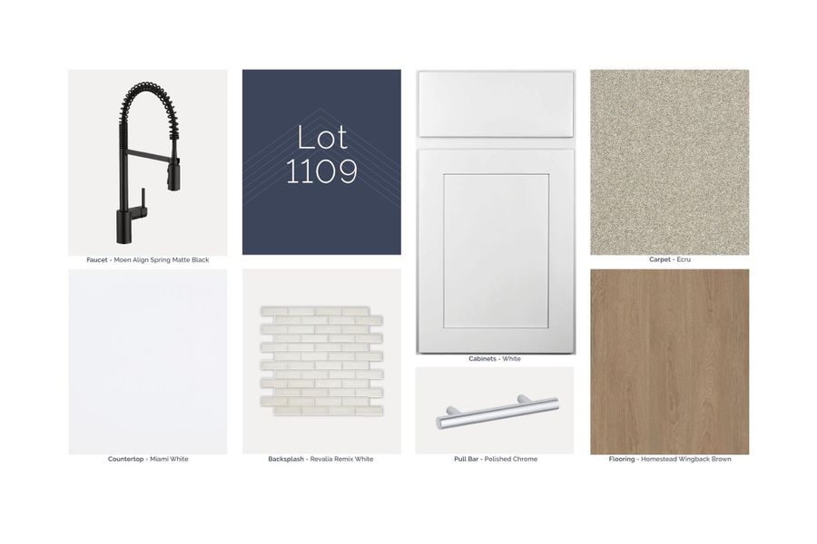 Sample of building materials used in homes in The Oaks on 6th Street, Magnolia (Image 4).