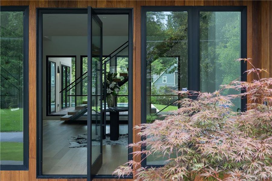 Exterior details and patio area of a home in , Atlanta (Image 38).