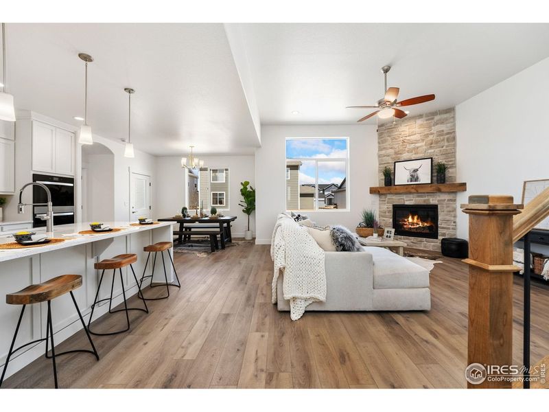 Furnished interior view inside a new home in Prairie Song, Windsor (Image 19).