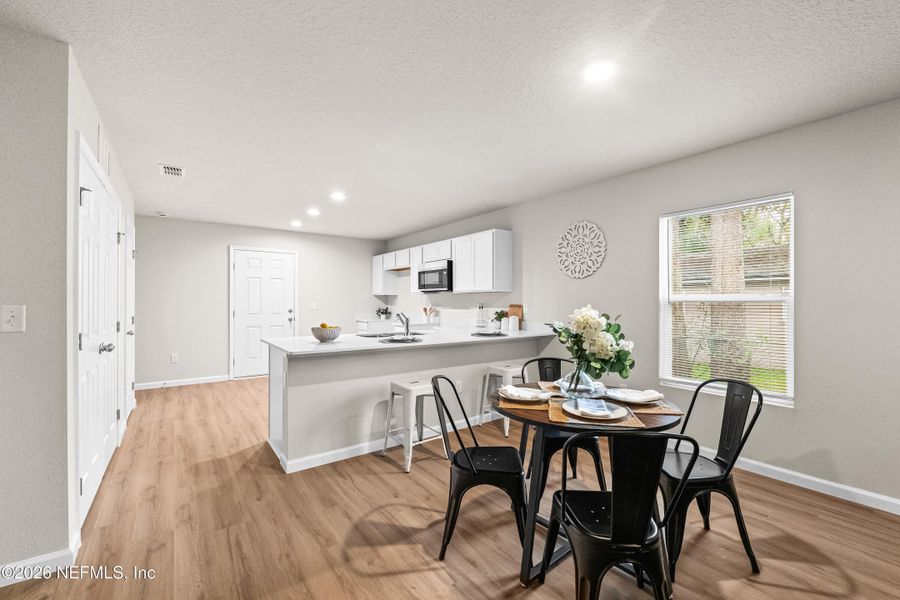 Furnished interior view inside a new home in , Jacksonville (Image 16). Furnished interior view inside a new home in , Jacksonville (Image 16).