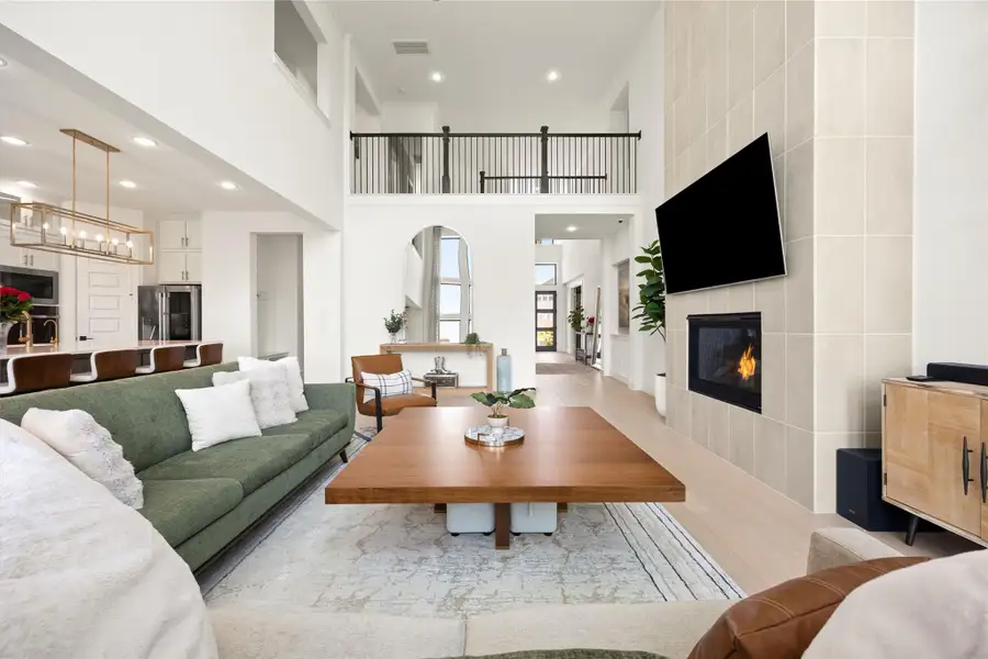 Furnished interior view inside a new home in Bridgeland, Cypress (Image 5).
