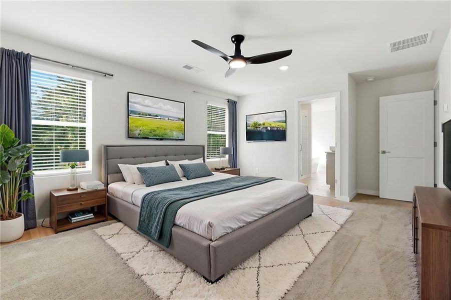Furnished interior view inside a new home in Creekbend Overlook, South Fulton (Image 9).