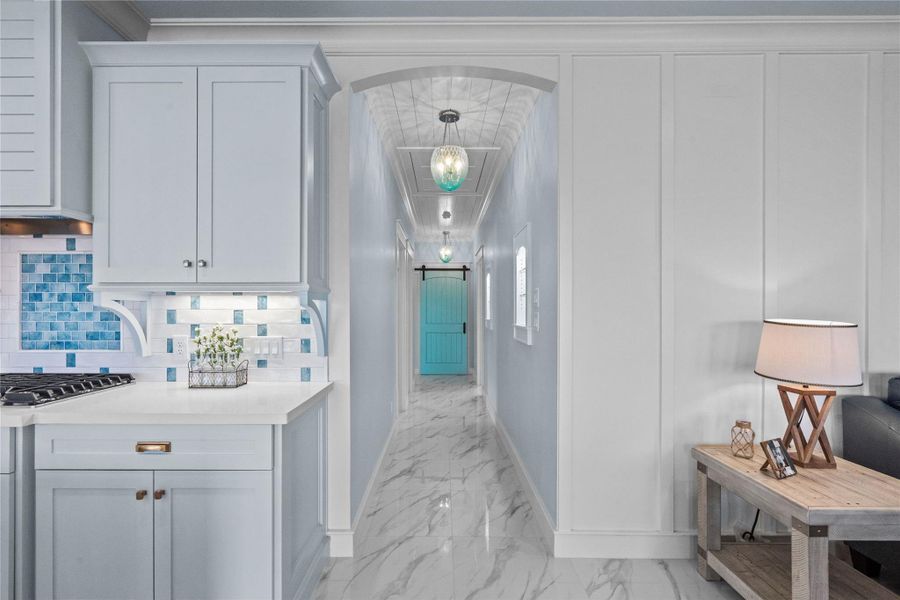 Furnished interior view inside a new home in , Bayou Vista (Image 10).