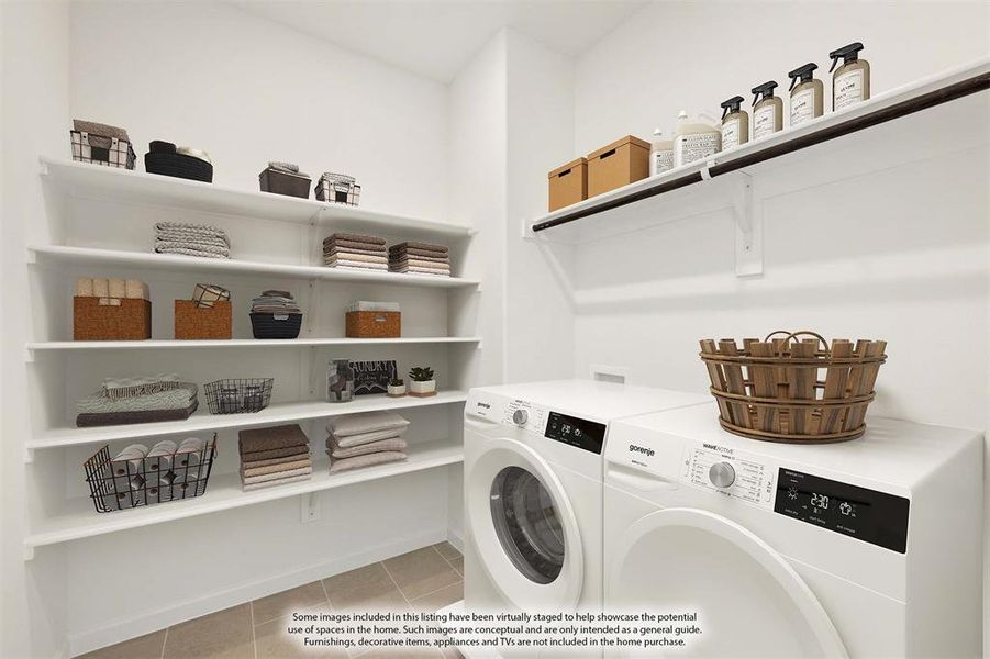 Furnished interior view inside a new home in ArrowBrooke Elements, Aubrey (Image 14).
