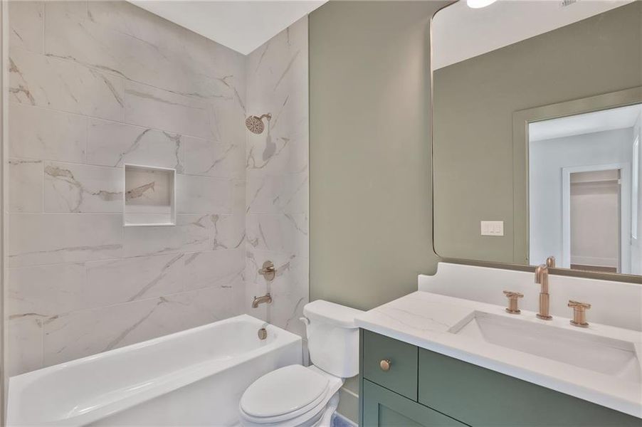 Furnished interior view inside a new home in , Atlanta (Image 12).
