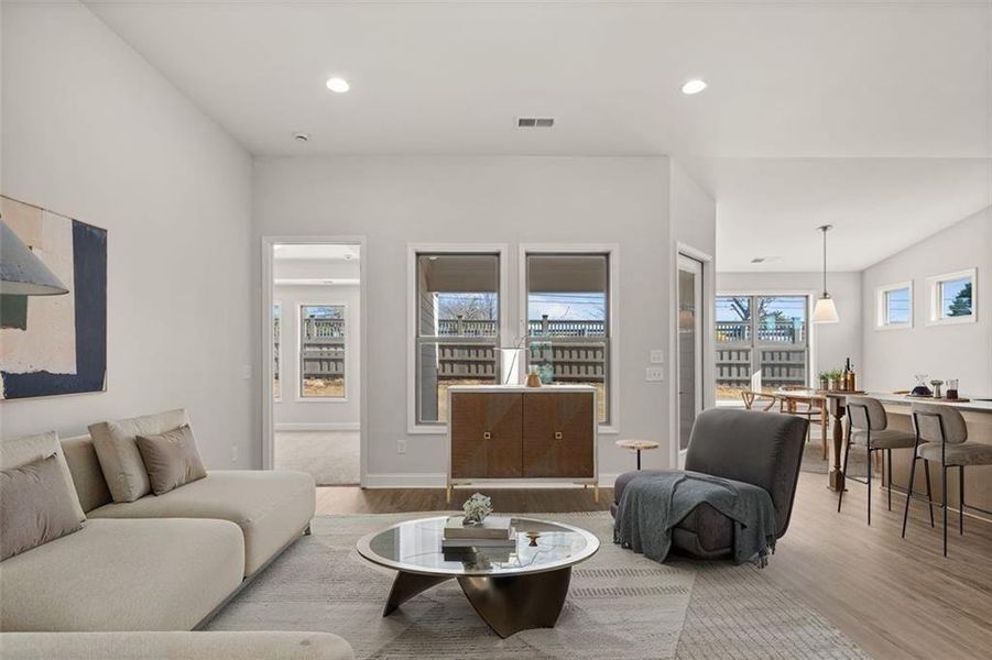Furnished interior view inside a new home in Soleil Summit Chase, Snellville (Image 8).