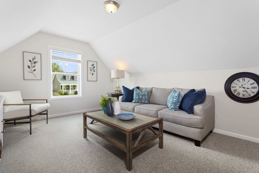 Furnished interior view inside a new home in Providence Station at Trolley Run, Aiken (Image 6).