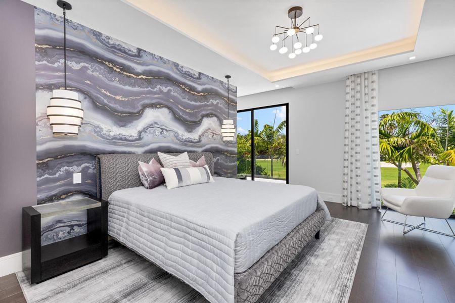 Furnished interior view inside a new home in , Boca Raton (Image 26).