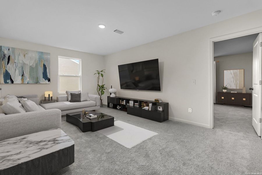 Furnished interior view inside a new home in Saddlebrook Ranch, Schertz (Image 8).