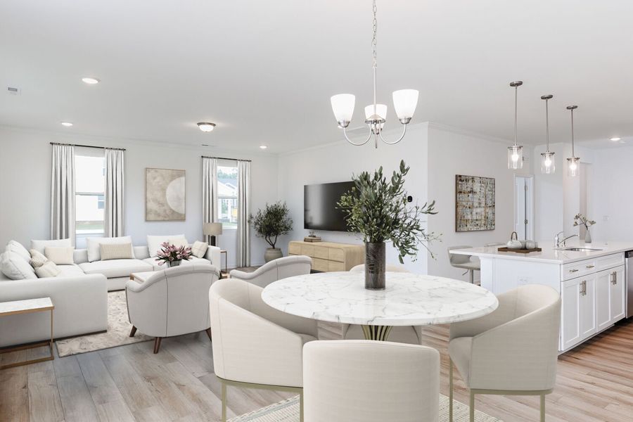Representative furnished interior of a home built from the Tate by Mattamy Homes in Magnolia Park, Garner (Image 5).