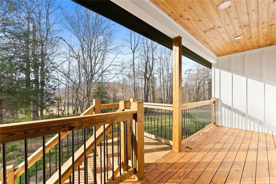 Exterior details and patio area of a home in , Sautee Nacoochee (Image 22).