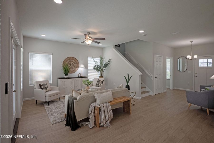 Furnished interior view inside a new home in , Jacksonville (Image 7).
