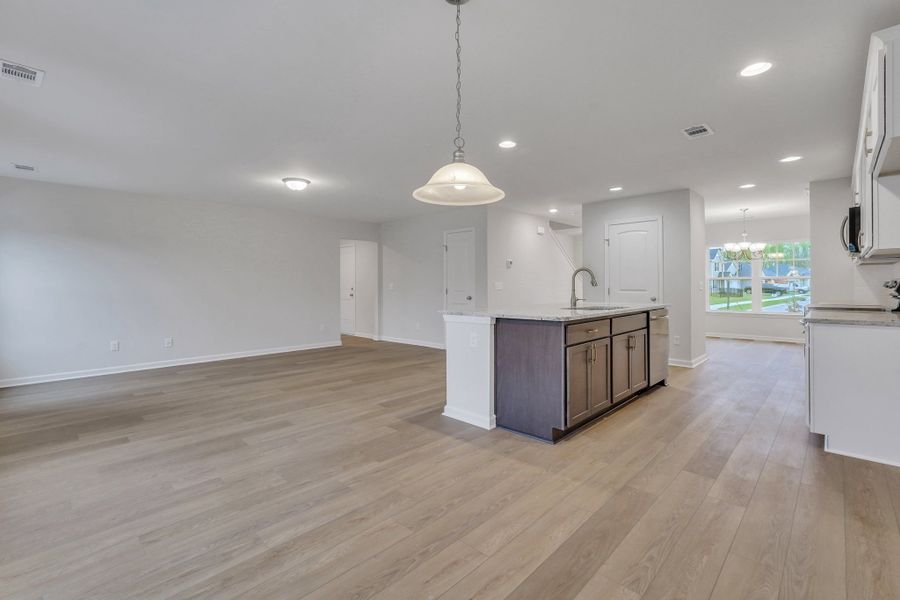 Representative unfurnished interior of a home built from the The Birch by Smith Family Homes in Lakeview Pines, Statesboro (Image 27).