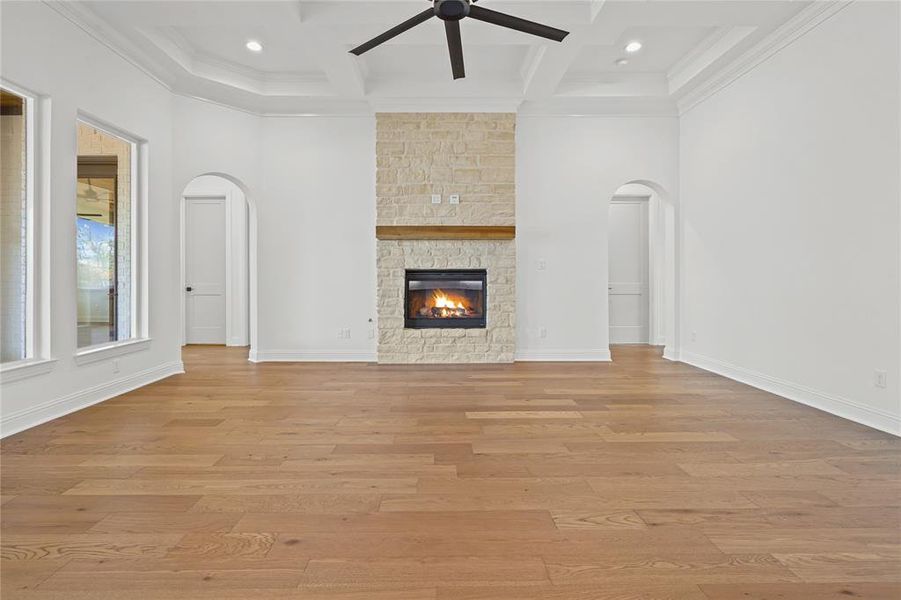 Spacious, unfurnished interior of a new home in Panther Creek Estates, Aledo (Image 26). Spacious, unfurnished interior of a new home in Panther Creek Estates, Aledo (Image 26).