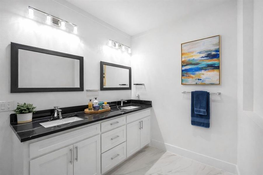 Furnished interior view inside a new home in , Dallas (Image 10).