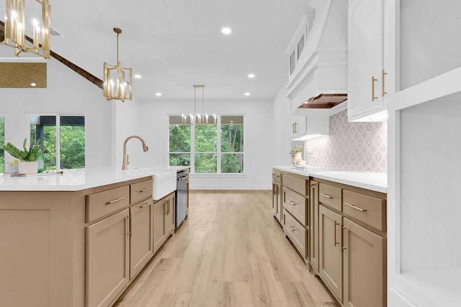 Furnished interior view inside a new home in , Hideaway (Image 29).