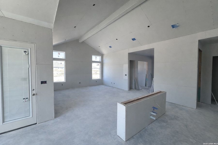 In-progress construction of a new home in Village at Three Oaks, Seguin, TX (Image 17).