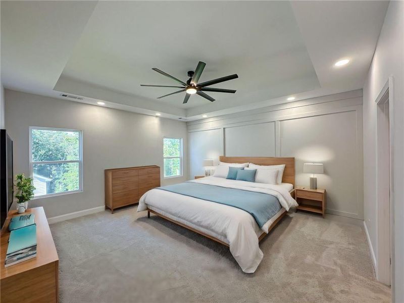 Furnished interior view inside a new home in , Flowery Branch (Image 12).