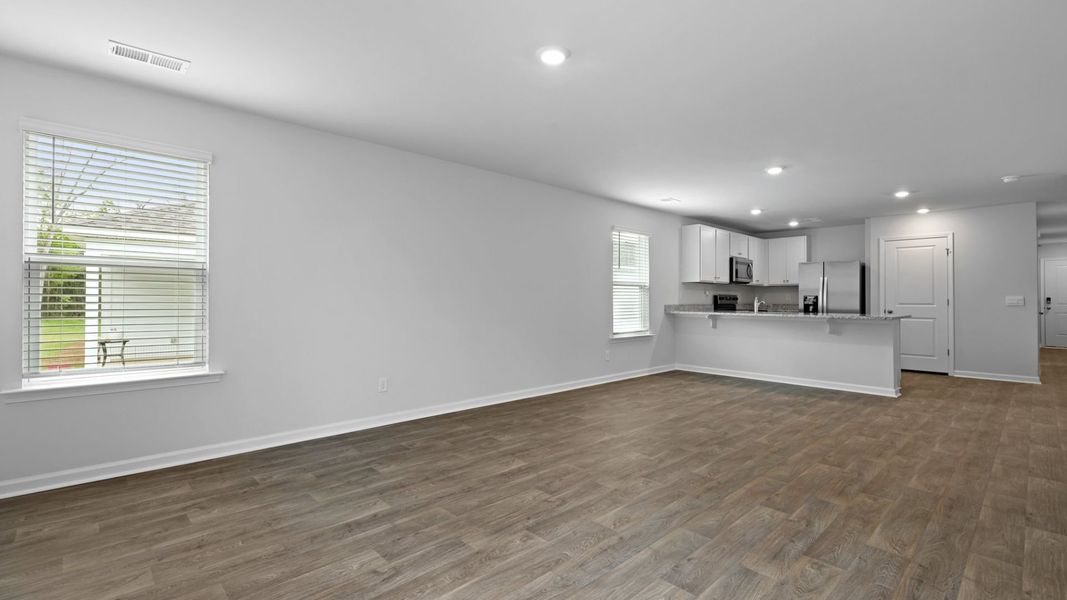 Representative unfurnished interior of a home built from the HELENA by D.R. Horton in Center Pointe, Santee (Image 10).