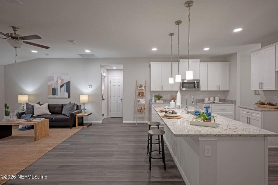 Furnished interior view inside a new home in , Jacksonville (Image 38).