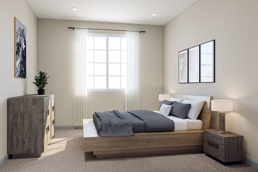 Representative furnished interior of a home built from the M by Tri Pointe Homes in Candelas Townhomes, Arvada (Image 23).