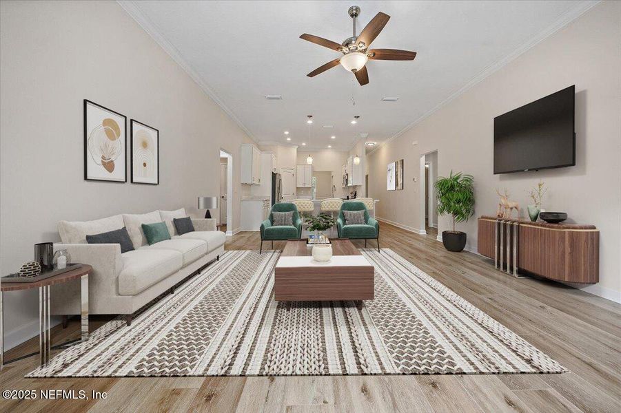 Furnished interior view inside a new home in , Jacksonville (Image 7).