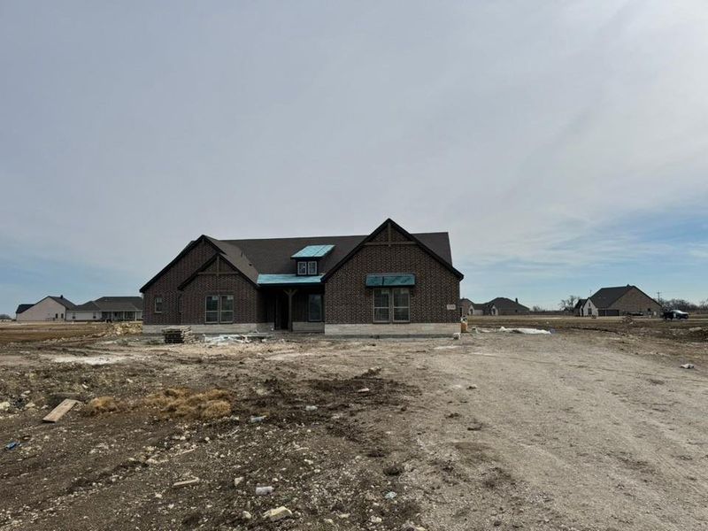 In-progress construction of a new home in Rocky Top, Krum, TX (Image 4).