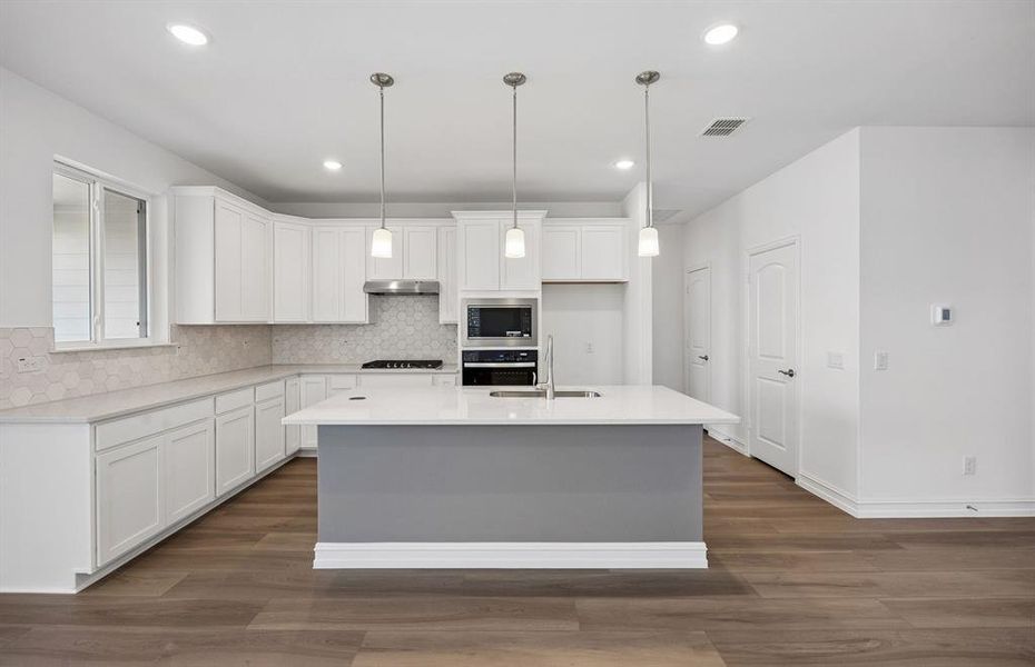 Abundant cabinet space in Kitchen