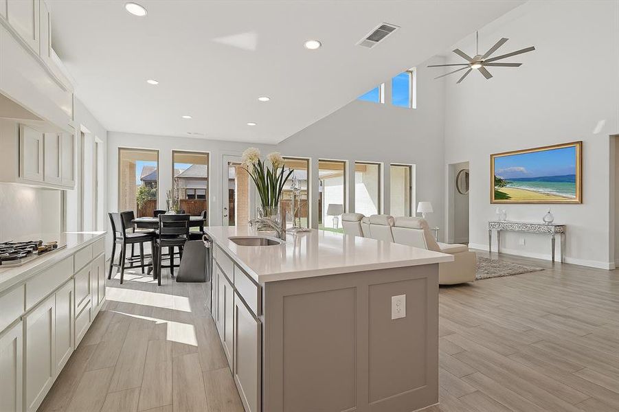 Furnished interior view inside a new home in , Little Elm (Image 3).