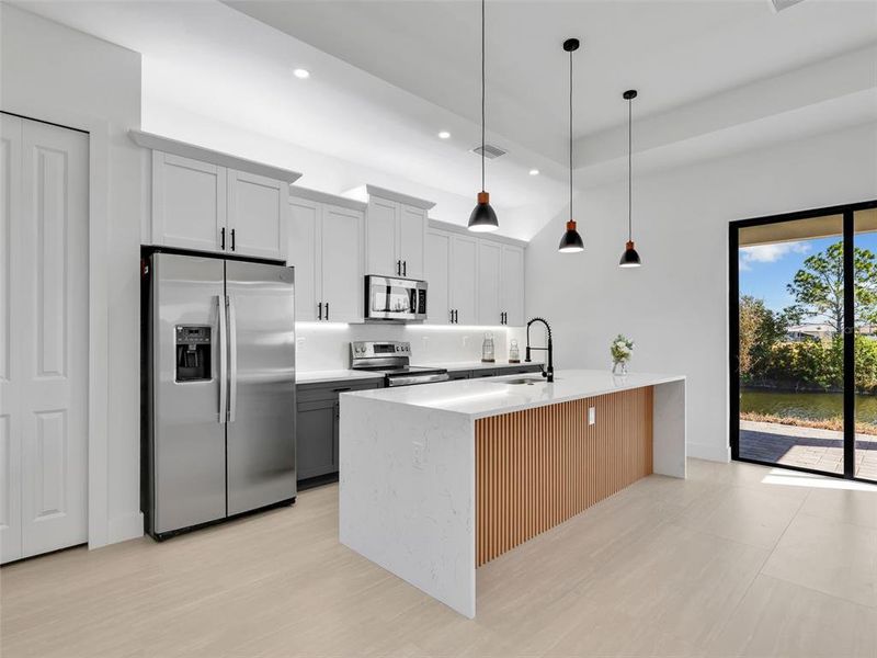 Furnished interior view inside a new home in , Cape Coral (Image 6). Furnished interior view inside a new home in , Cape Coral (Image 6).