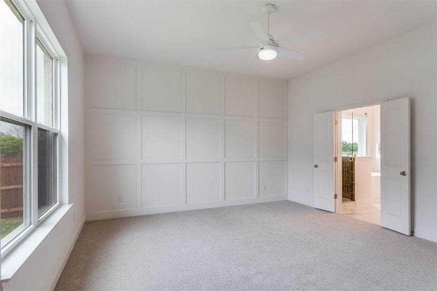 Primary Bedroom with Feature Wall