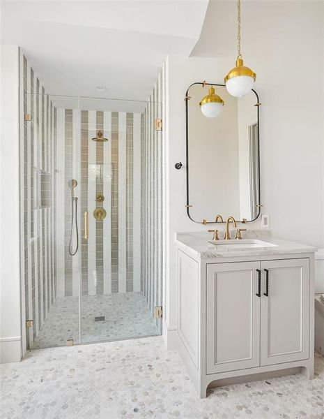 Furnished interior view inside a new home in , Dallas (Image 18).