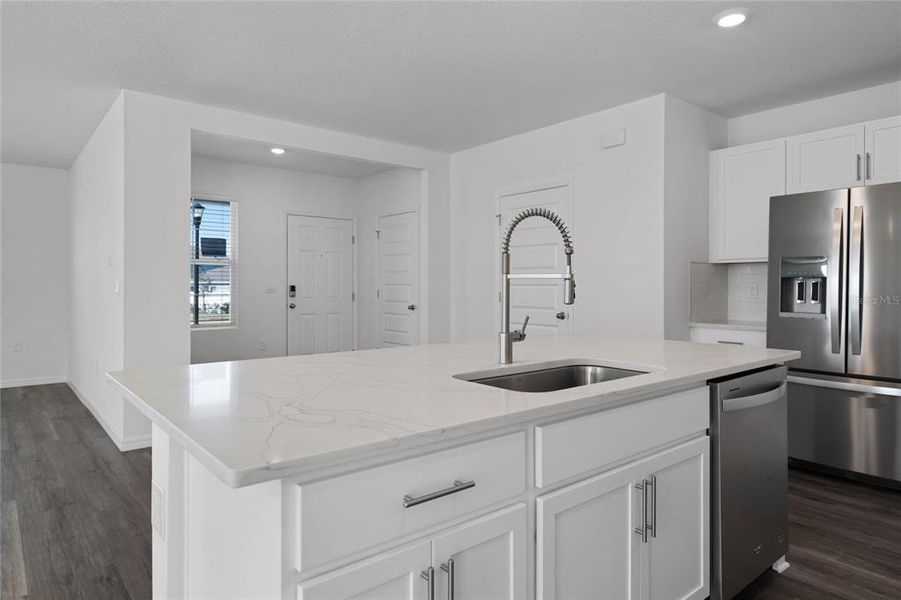 Furnished interior view inside a new home in , Winter Haven (Image 5). Furnished interior view inside a new home in , Winter Haven (Image 5).