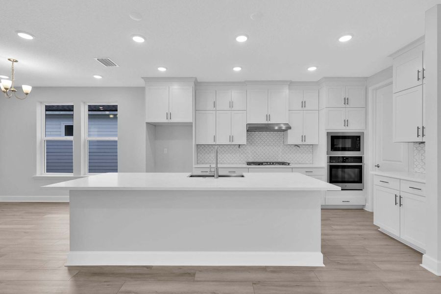 Representative furnished interior of a home built from the The Clermont by Providence Homes (Florida) in Seabrook Village at Seabrook, Nocatee (Image 7).