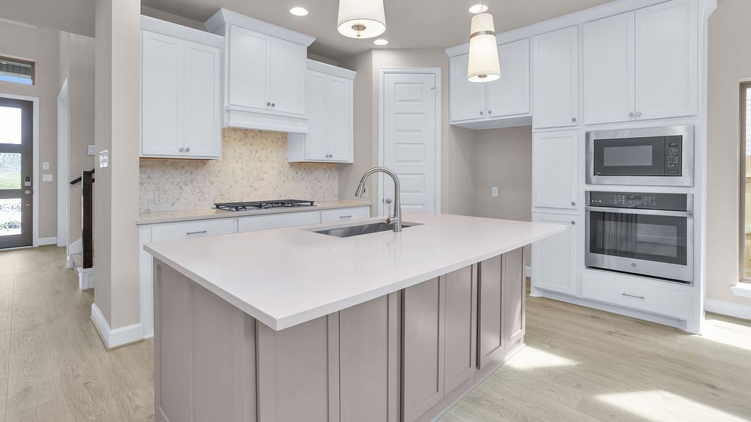 Furnished interior view inside a new home in Grand Central Park, Conroe (Image 6).