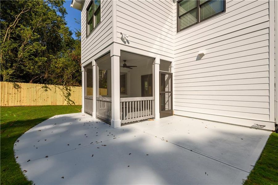 Exterior details and patio area of a home in , Atlanta (Image 27).