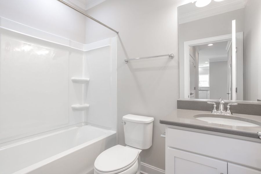 Representative furnished interior of a home built from the Kingston by Keystone Homes NC in Weybridge, Burlington (Image 6).