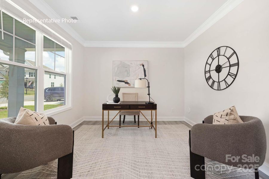 Furnished interior view inside a new home in Sanctuary at Southgate, Indian Trail (Image 11).
