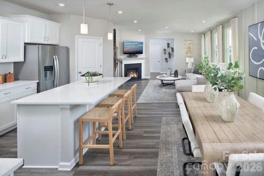 Furnished interior view inside a new home in Arbor Chase, Clover (Image 4).