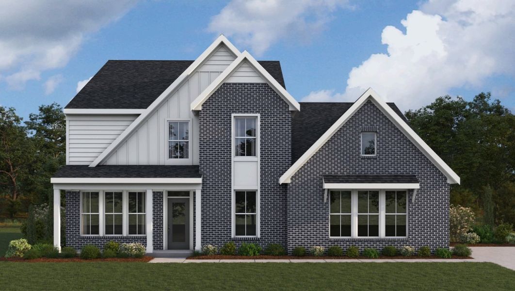 Representative exterior photo of a completed home built from the Winston by Fischer Homes in Breakfast Point East, Panama City Beach, FL (Image 2).