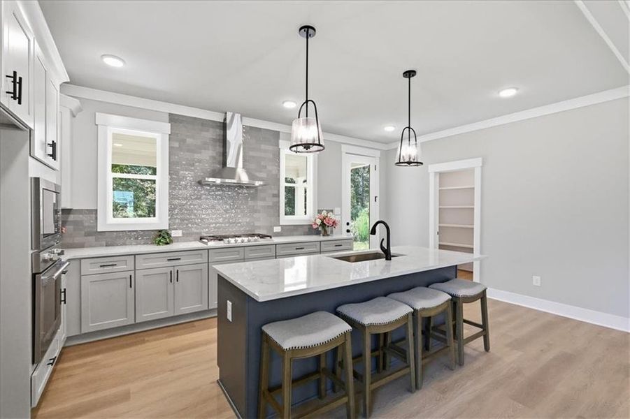 Furnished interior view inside a new home in , Monroe (Image 11).